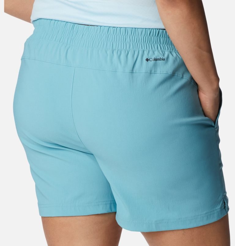 Pantaloni Scurti Columbia On The Go Dama Turcoaz | Plus Size DJS9AQ7MZ